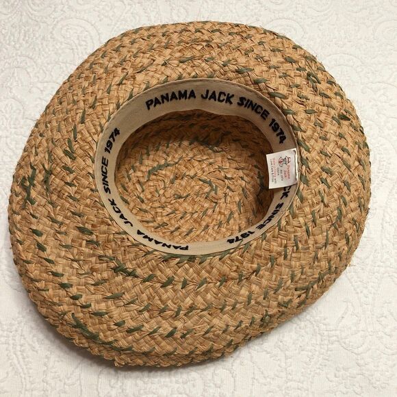 Panama Jack Straw Hat Beach Hat Casual Straw Hat - Picture 5 of 11